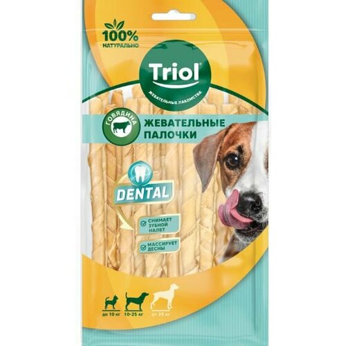 Triol Палочки жевательные DENTAL крученые, 12,5см (уп. 15шт.), 0.1кг 0.1 кг