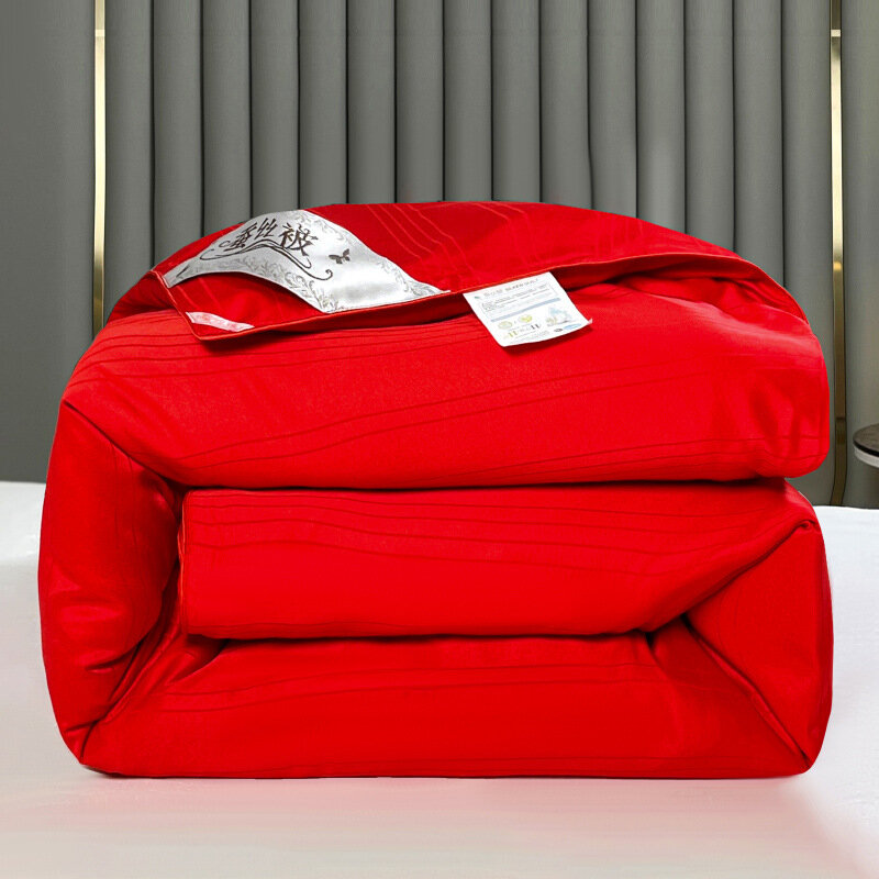 Одеяло "Шелковое", хлопок, 150x200 см, красное