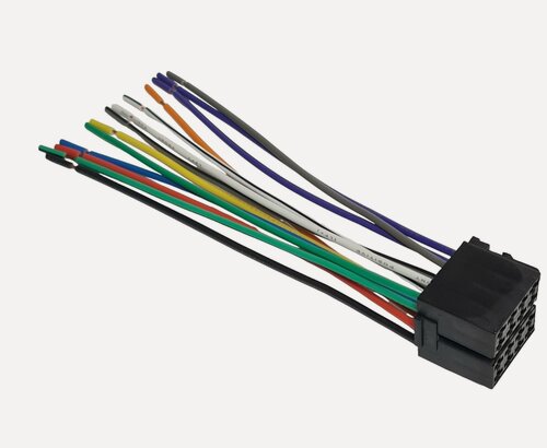 Изображение товара Разъём колодка в сборе для автомагнитол "евро" (ISO, сдвоенное гнездо)