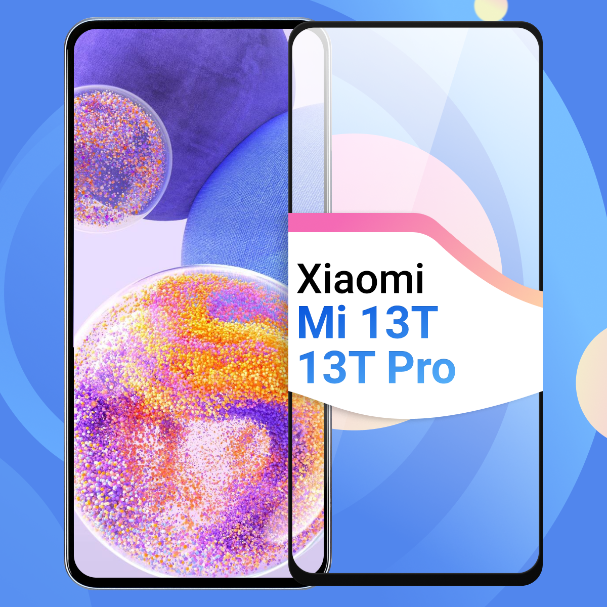 Защитное стекло Глянцевое на Xiaomi Mi 13T / 13T Pro / Противоударное олеофобное стекло для Сяоми Ми 13Т / 13Т Про