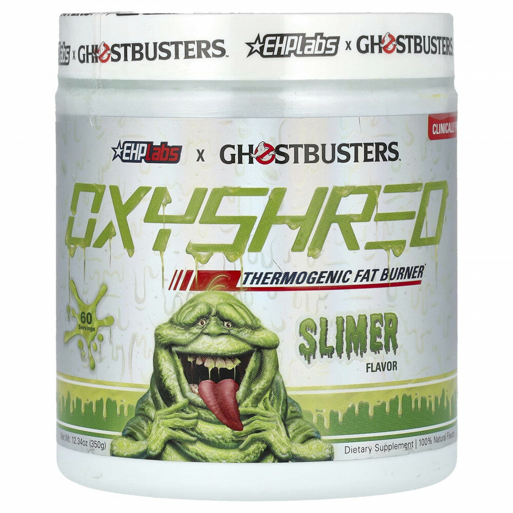 EHPlabs, Ghostbuster, OxyShred, термогенный сжигатель жира, лизун, 350 г (12,34 унции)