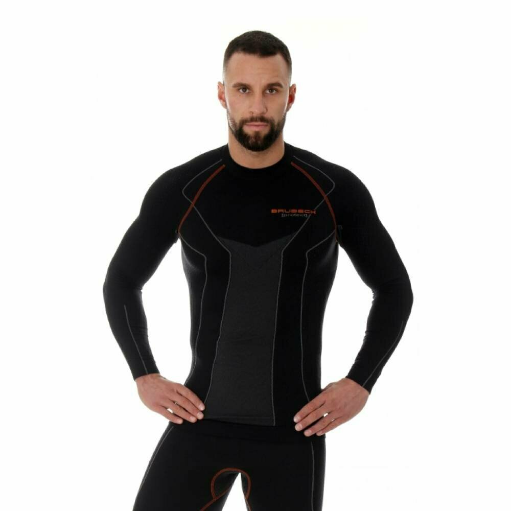 Темрофутболка Brubeck THERMO PROTECT, размер L, черный