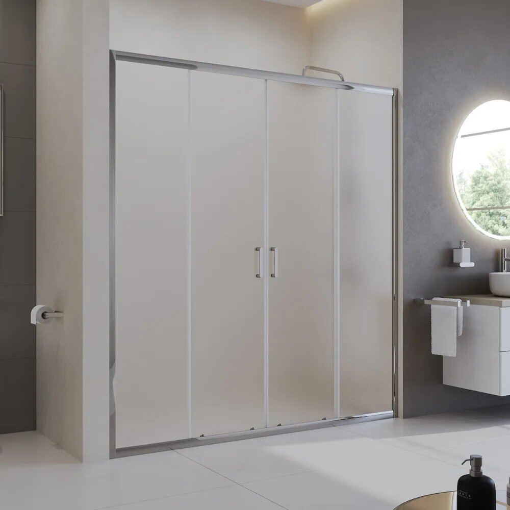 Душевая дверь BelBagno Uno-195 170x195 UNO-195-BF-2-170-P-Cr