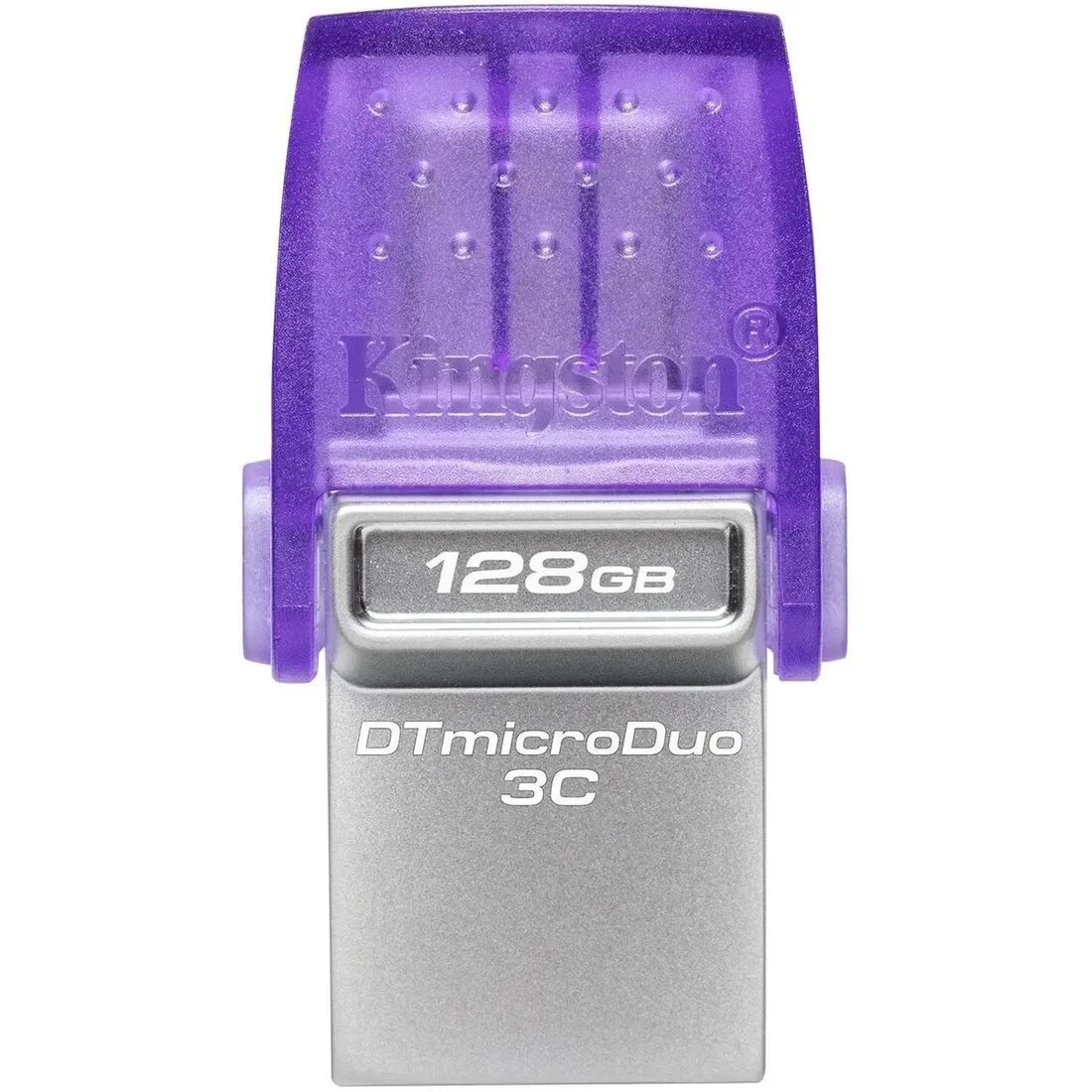 Накопитель USB 3.0/Type-C 128Гб Kingston DTDUO3CG3/128GB, фиолетовый