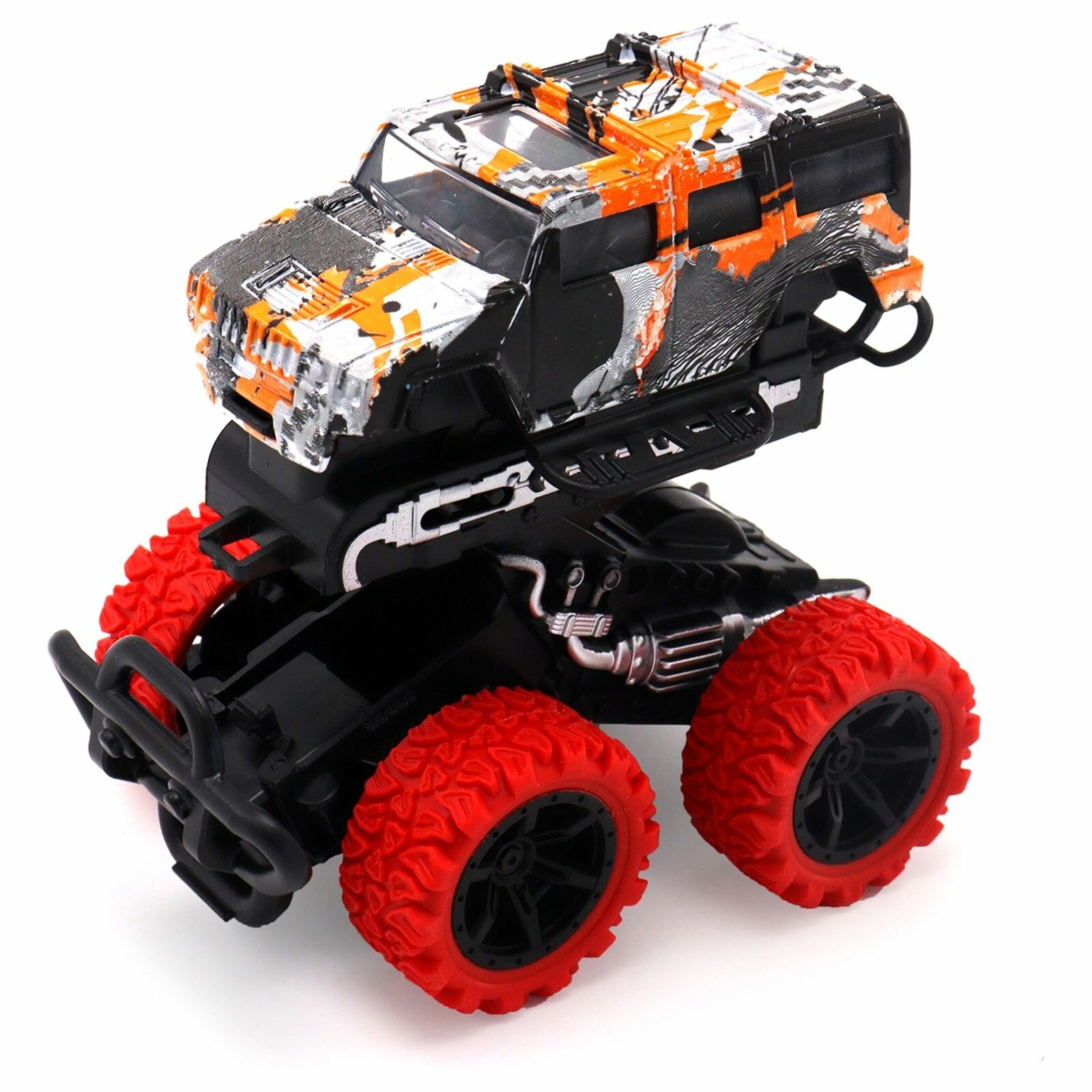 Машинка Funky Toys "Die-cast", Джип с красными колесами, инерционная