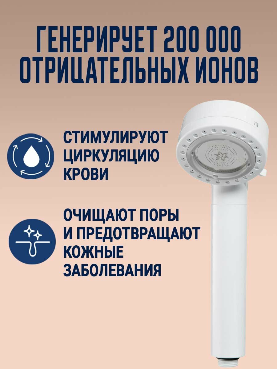 Душевая насадка Aroma Sense AS-MIST с 2 режимами работы. Корея — фото 1