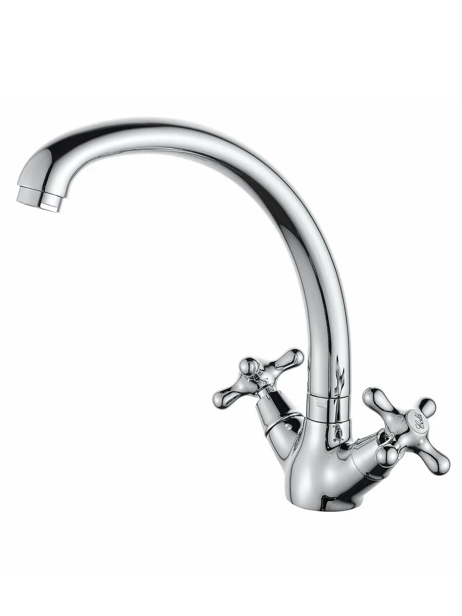 Смеситель для кухни Diadonna, латунь, высокий излив, аэратор, экономия воды — фото 1