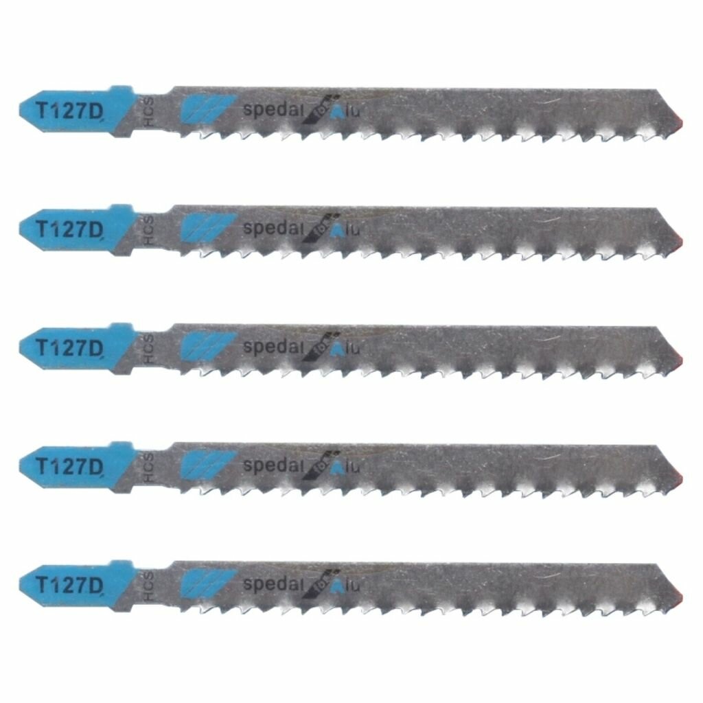 5 электрических лобзиковых пильных полотен многофункциональные деревообрабатывающие пилы для резки пластика алюминия металла нержавеющей стали и железа-T127D