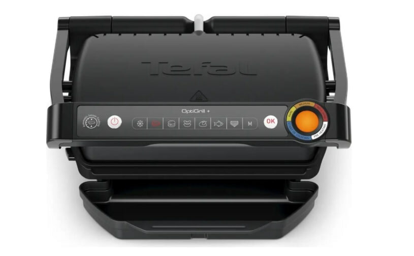 Гриль Tefal GC717810 Optigrill+ 2000Вт черный/серый