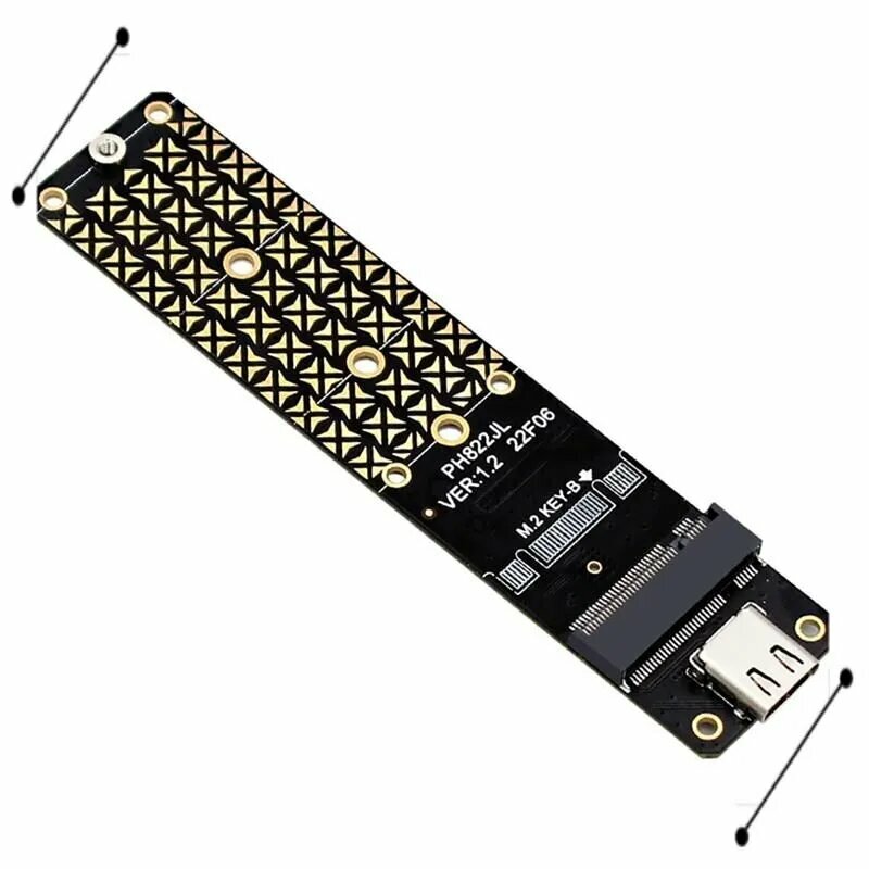 Адаптер M.2 NVME USB 3.1 Конвертер Жесткого Диска M.2BKey C 10 Гбит/С