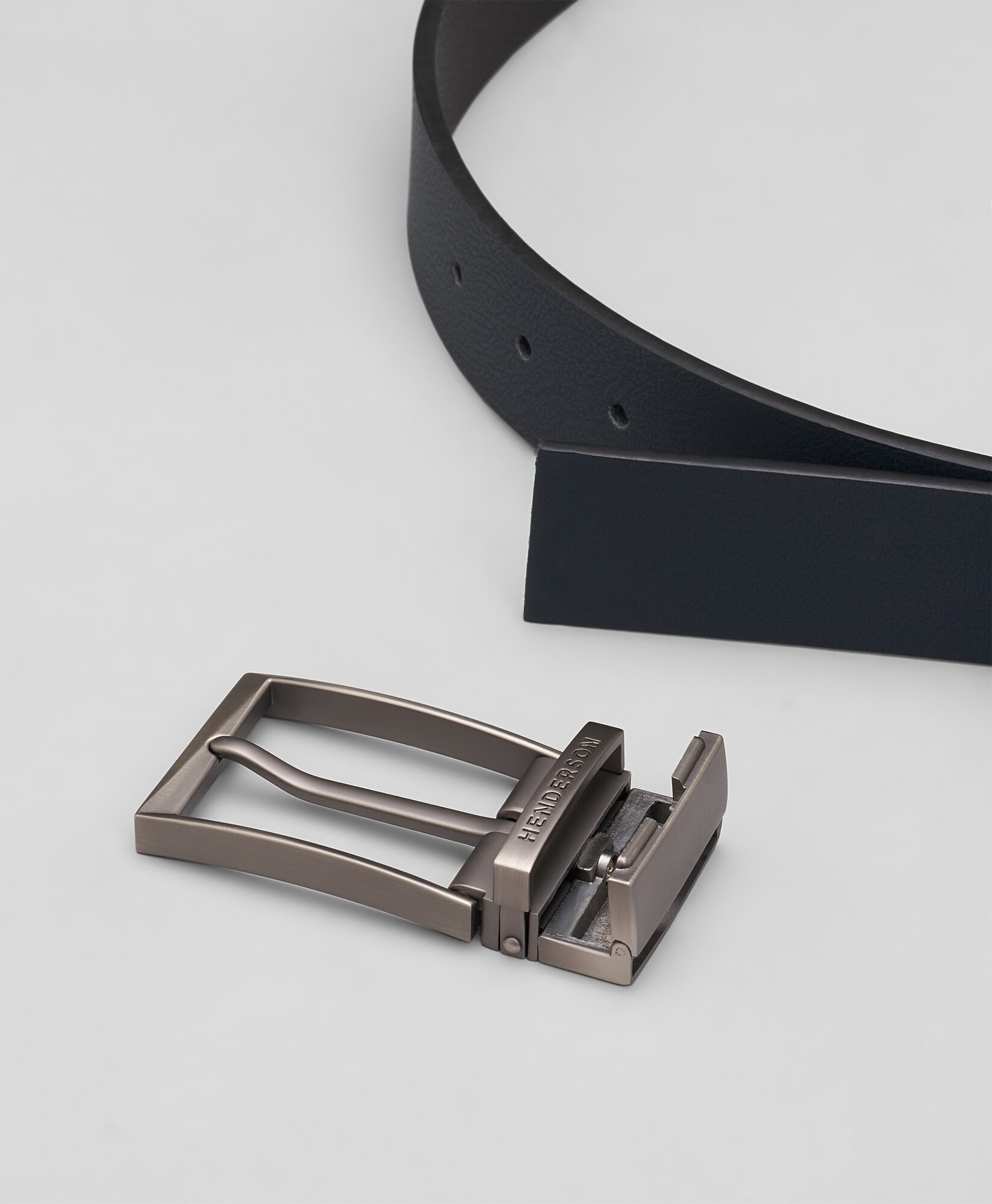 Ремень HENDERSON для мужчин, размер 115, сине-черный — фото 1