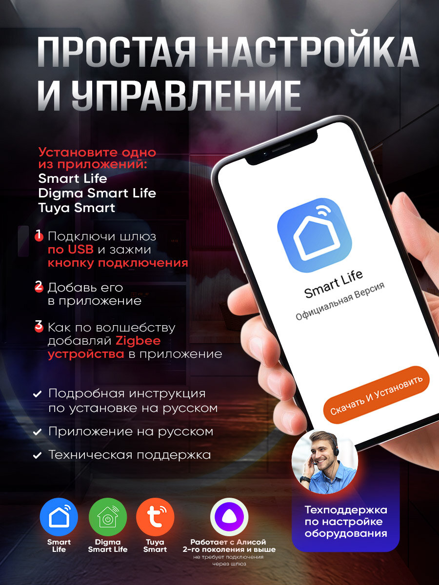 Датчик утечки газа для дома wifi zigbee — фото 1