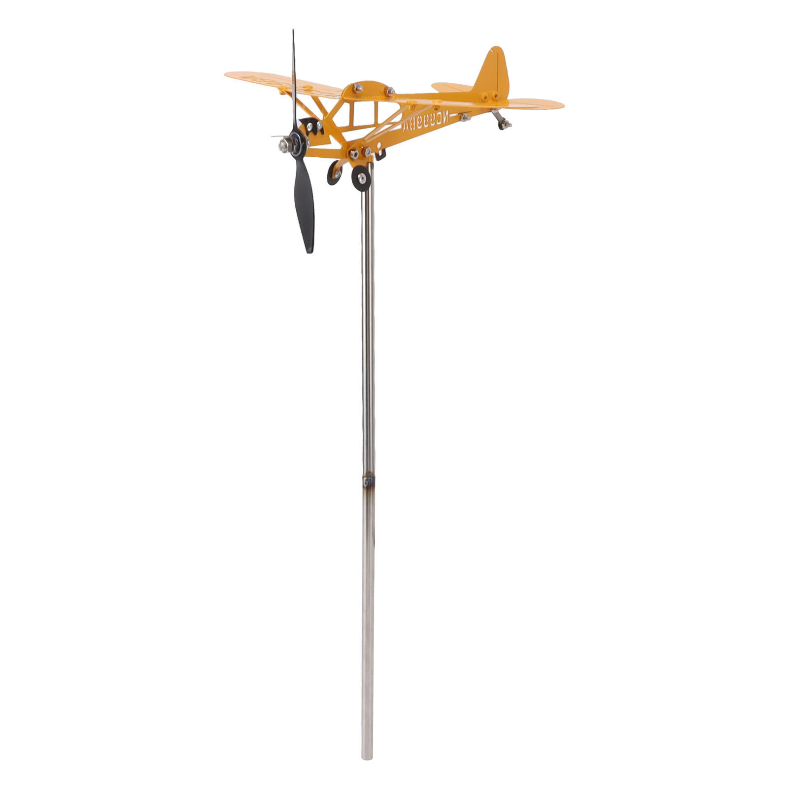Piper J3 Cub Самолет Флюгер 3D Металлический Самолет Флюгер Уличный Крыша Указатель Направления Ветра Садовый Декор Маленький