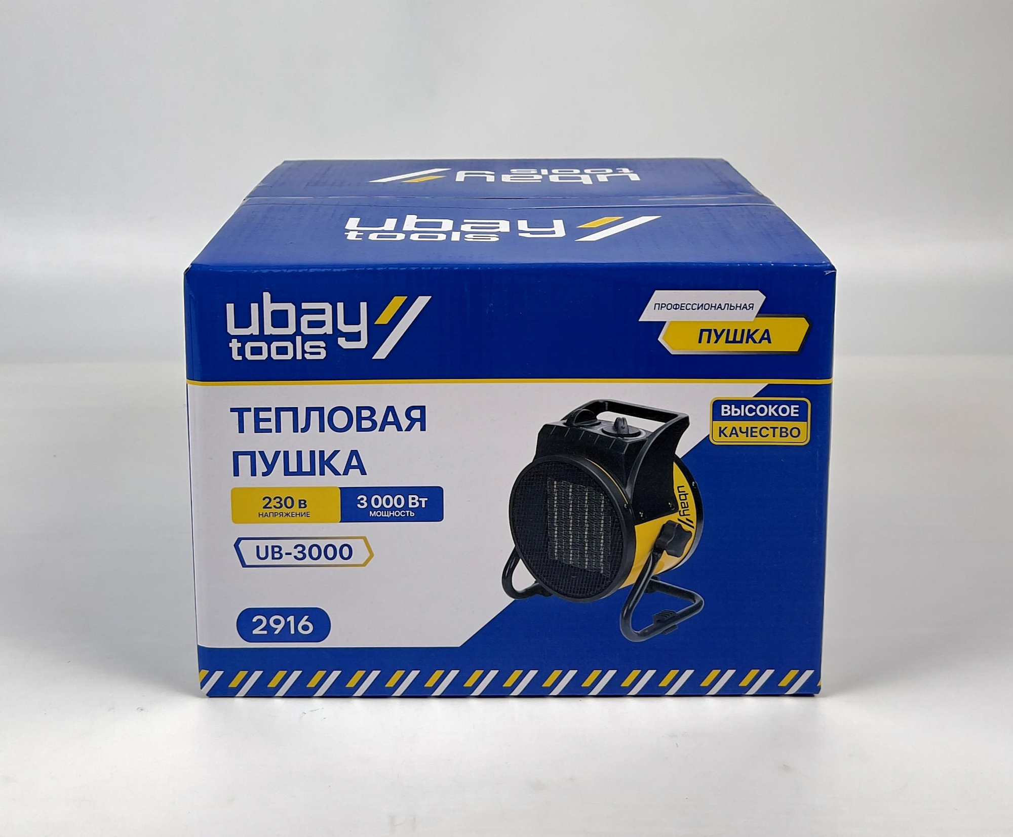 Тепловая пушка Ubay Tools UB-3000 - это надежное и эффективное решение для быстрого и равномерного обогрева помещений.