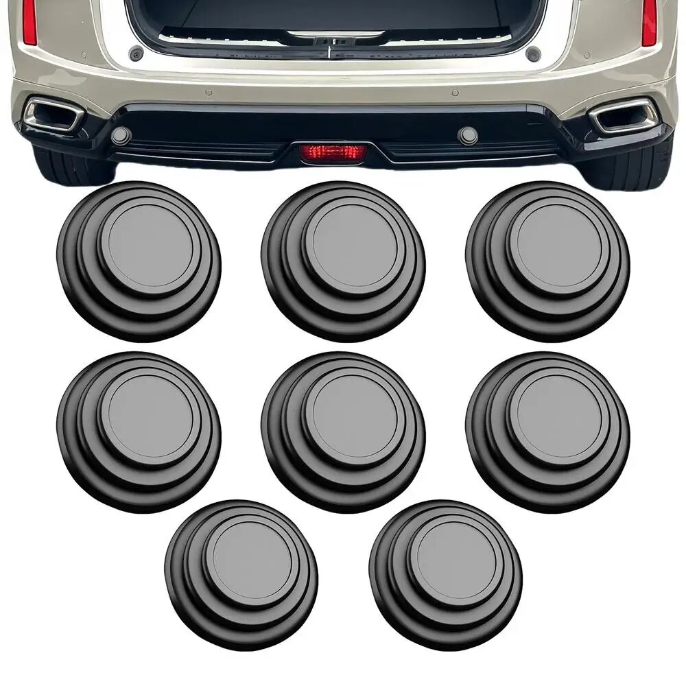 Амортизатор двери автомобиля 8X амортизатор двери автомобиля с клейкой подложкой звукоизоляционные наклейки силиконовая защита края двери подушка для бампера Black