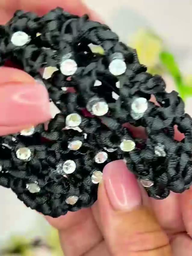 Сетка для волос со стразами — фото 1