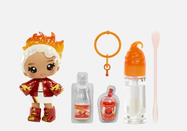 Кукла брелок с блеском для губ/Yummiland Эмбер Синнамон — фото 1