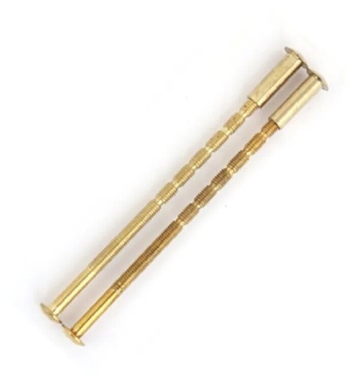 Стяжки винтовые для дверных ручек APECS SCR-M6-120 (20)-G (B2B) цвет: золото, 2 штуки в комплекте. - фотография № 2
