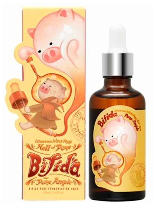 Elizavecca Антивозрастная сыворотка со 100% экстрактом лизата бифидобактерий Witch Piggy Hell-Pore Bifida Pure Ample, 50 мл