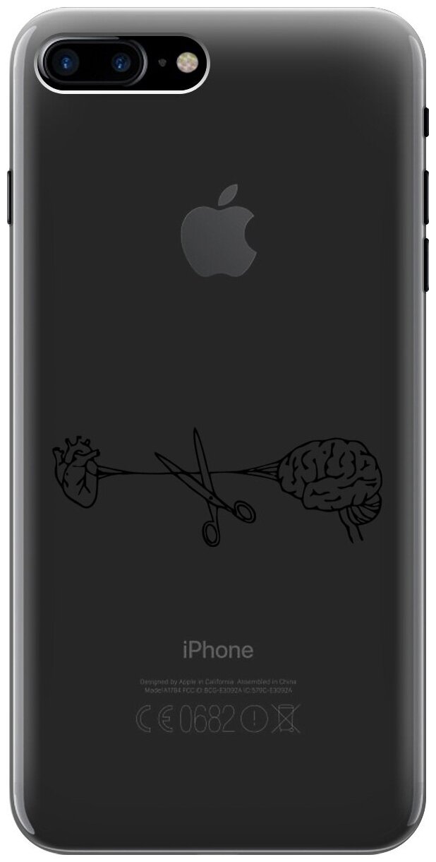 Силиконовый чехол на Apple iPhone 8 Plus / 7 Plus / Эпл Айфон 7 Плюс / 8 Плюс с рисунком "Cut It"