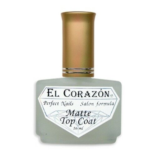 El Corazon Верхнее покрытие Matte Top Coat (430) Препарат - матовый Иней. 16мл.
