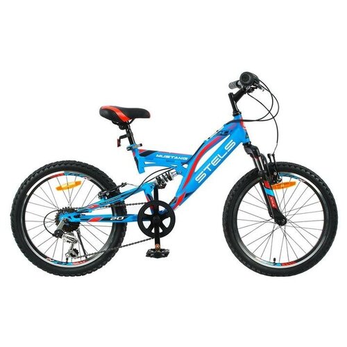 фото Велосипед 20" stels mustang v, v010, цвет синий, размер 13" 6581344