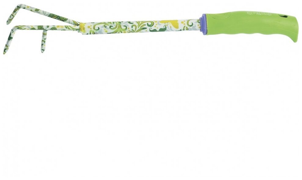 Рыхлитель 3 - зубый, 55 х 385 мм, стальной, пластиковая рукоятка, Flower Green, Palisad 62038 - фотография № 8