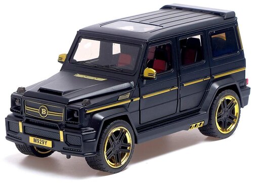 Внедорожник XLG Mercedes-Benz G-class Gelandewagen M929Y 1:24, 20.5 см, черный/золотой