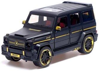 Легковой автомобиль Mercedes-Benz G-class Gelandewagen M929Y 1:24, 20 см, черный/золотой