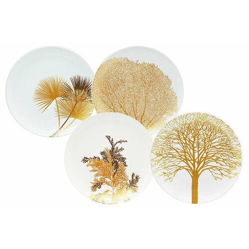 Набор тарелок Singapore белый 21x21 см 4 шт WD Lifestyle WD-540 2430₽