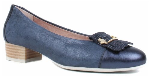 Туфли лодочки  Pitillos, натуральная кожа, полнота G, размер 39, синий