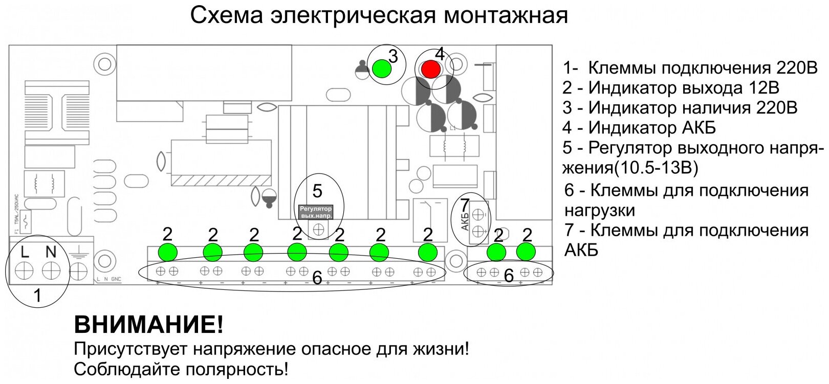 Блок бесперебойного питания ST ББП-100 (с защитой АКБ)