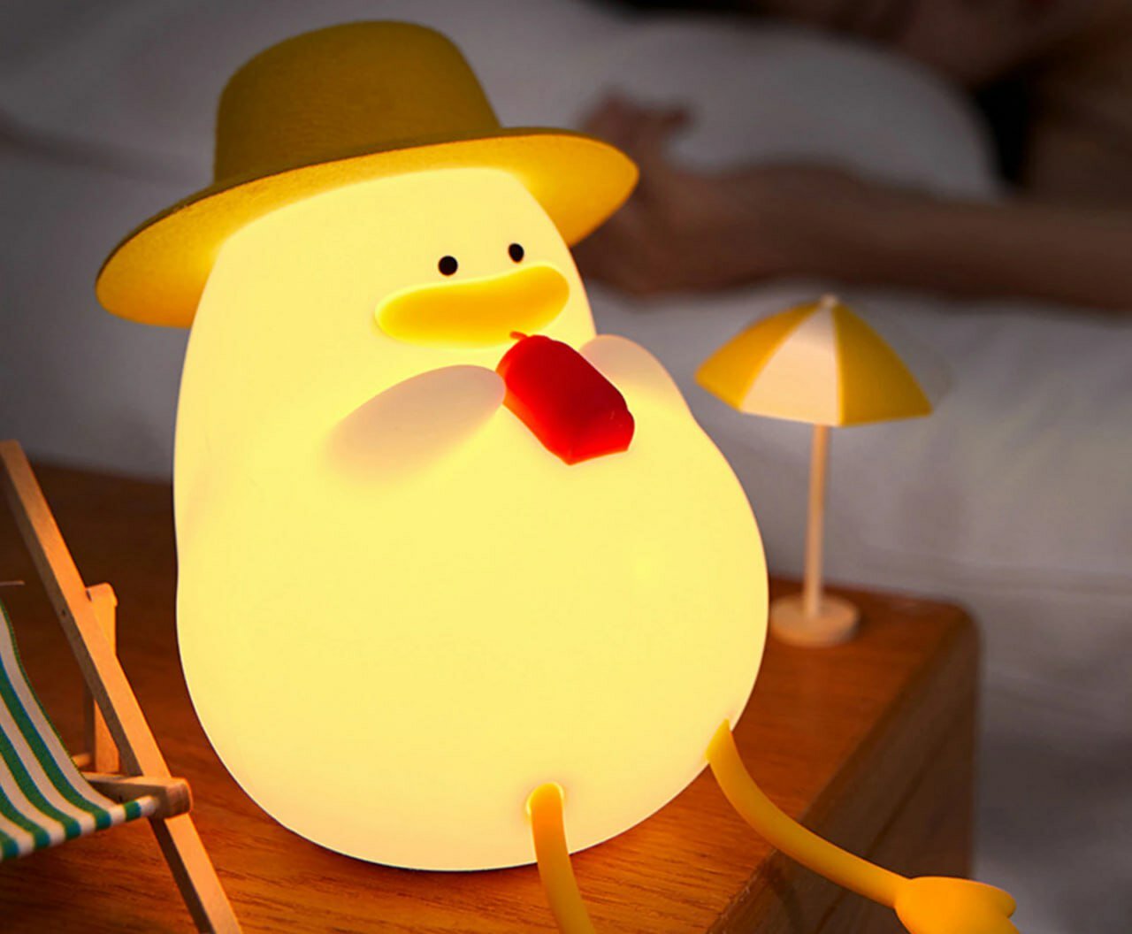 Утка-кайфарик - уютный ночник светильник от Hajime - фотография № 1