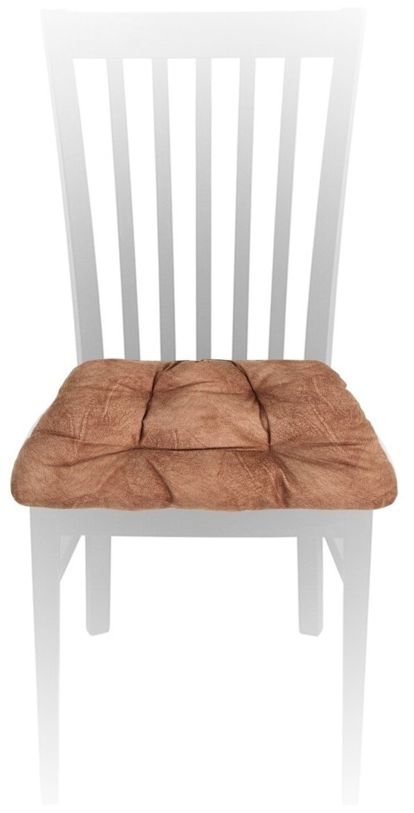 Подушка на стул подушка для стула подушки для путешествий подушка декоративная подушка для стула на завязках 38х38х5 см. Цвет бежевый; песочно-желтый
