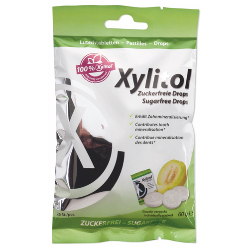 Леденцы Miradent Xylitol с ксилитом Дыня, 26 шт