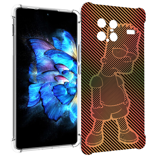 Чехол MyPads Графический-Барт-Симпсон для Vivo X Note 5G задняя-панель-накладка-бампер