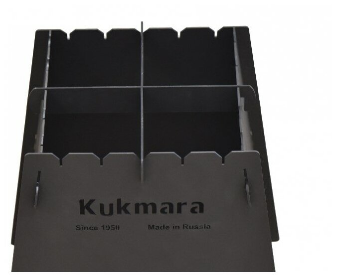 Печь походная KUKMARA пп01, сталь 35х40х35 см, 2 мм - фотография № 4