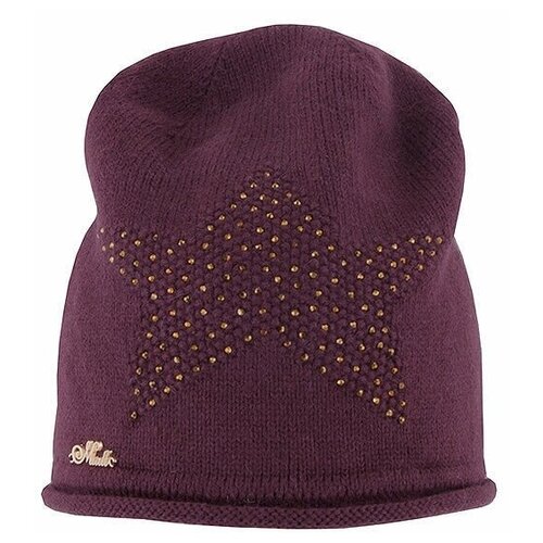 фото Шапка mialt, размер 52-54, бордовый