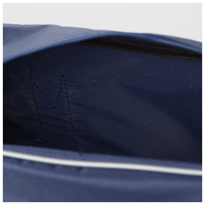 Сумка спортивная AMeN отдел на молнии, 4 наружных кармана, длинный ремень, синий - фотография № 13