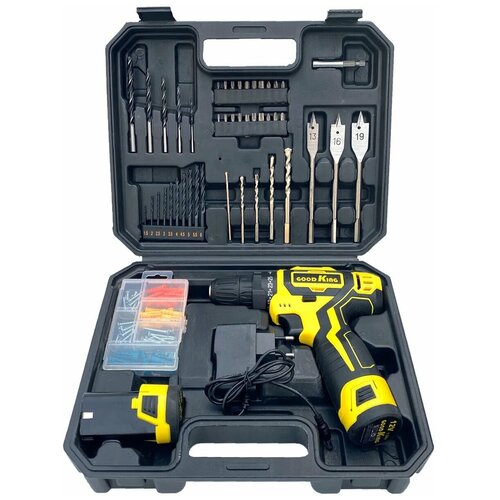 Аккумуляторная дрель-шуруповерт EC-1202091 с набором инструментов 91 предмет шурик набор инструментов для дома для дачи 658600₽