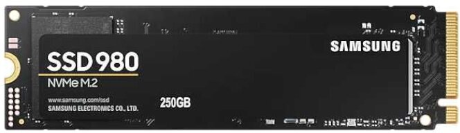 Твердотельный накопитель SSD M.2 250Gb Samsung 980 MZ-V8V250BW, NVMe