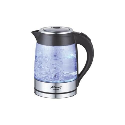 Чайник электрический ATLANTA ATH-2462 стекло черный 1009307 198400₽