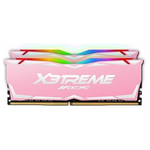 Оперативная память 16Gb 8Gbx2 OCPC X3 RGB MMX3A2K16GD432C16PK DDR4 DIMM 3200Mhz RGB CL16 PINK 560000₽