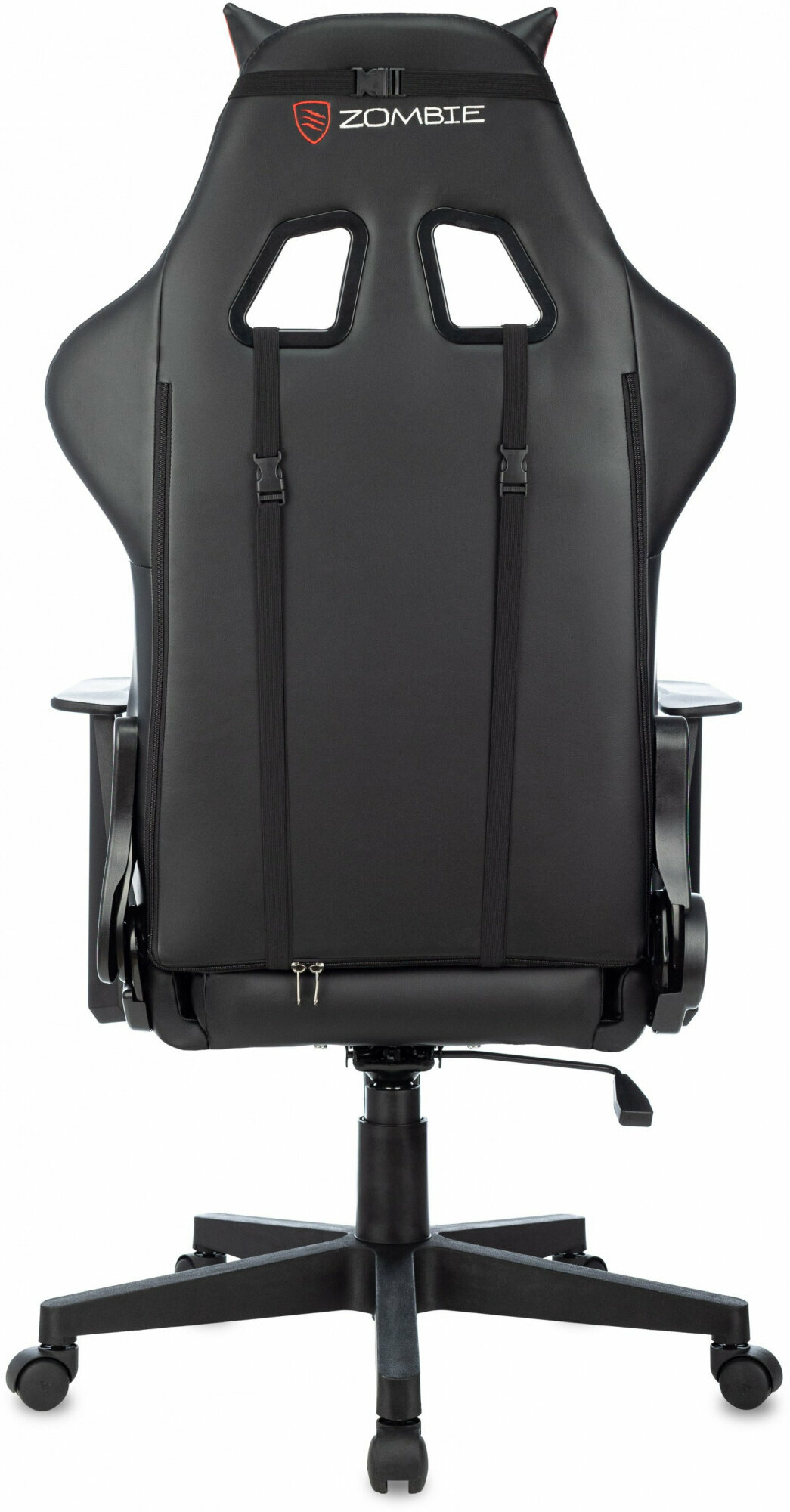 Кресло игровое ZOMBIE Game Penta черный/красный эко.кожа с подголов. крестов. пластик - фотография № 20