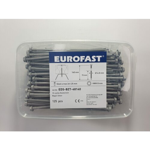 Саморез для сэндвич панелей EDS-BZT48140 4.8x140 (125 pcs) EUROFAST, Германия