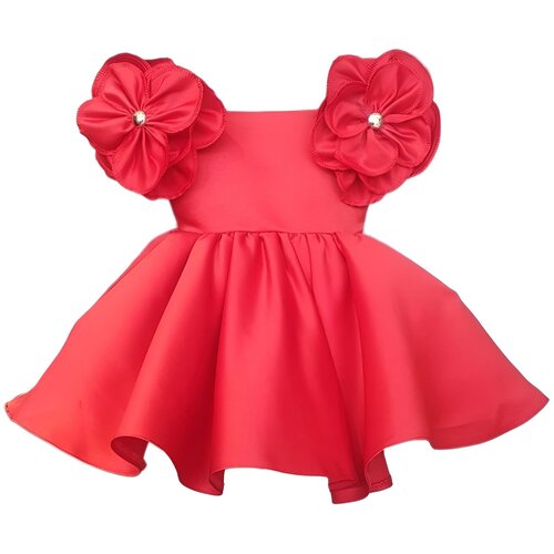 Нарядное платье, размер 120, красный