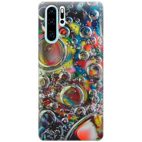 фото Ультратонкий силиконовый чехол-накладка для huawei p30 pro с принтом "маленькие пузырьки" gosso