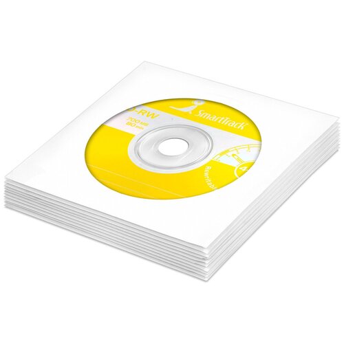 перезаписываемый диск smarttrack cd rw 700mb 12x bulk упаковка 200 шт Перезаписываемый диск SmartTrack CD-RW 700Mb 12x в бумажном конверте с окном, 10 шт.