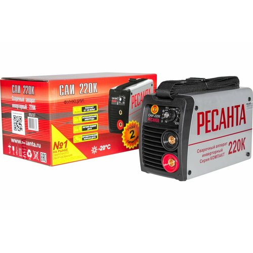 Сварочный аппарат инверторный Ресанта САИ-220К ММА 250 А ПВ - 70 772900₽