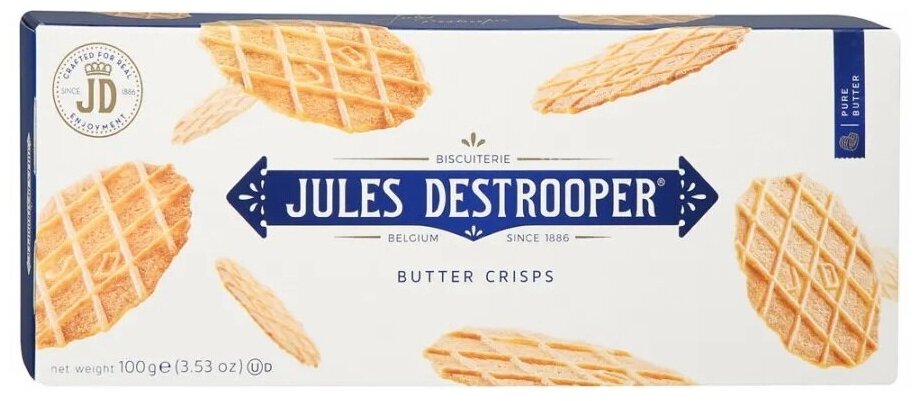 Печенье Jules Destrooper Butter Crisps, 100г - фотография № 3